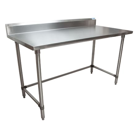 Bk Resources Stainless Steel Work Table W/Open Base, Plastic Feet 5 Riser 60"Wx30"D SVTR5OB-6030